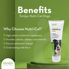 Frasco Tomlyn Nutri-Cal de 4.25 oz, fácil de usar.