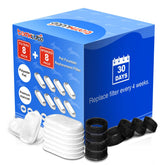 Tomxcute: filtro para fuente de gato 108oz con 3 capas, mantiene el agua limpia.