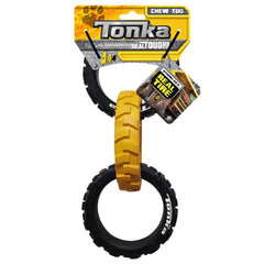 Tonka set de juguetes en colores amarillo y negro para perros activos.
