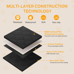 Toozey funda para perros, almacenamiento incorporado para guantes y desechos.