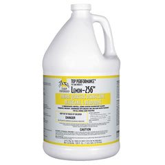 Top Performance 256 concentrado desinfectante, botella de 1 galón, para desinfección rápida de jaulas.