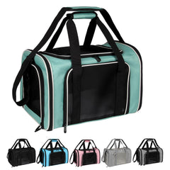 Top Tasta transportín gatos-perros plegable verde 18x11x11 para viajar