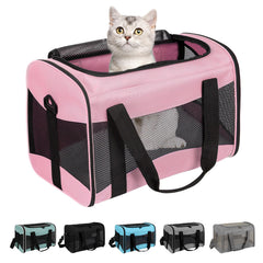 Top tasta transportín para gatos bajo asiento, ideal para cabinas de avión.