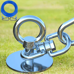 TopKnot cable de atado para perros 20 ft, libertad segura al aire libre