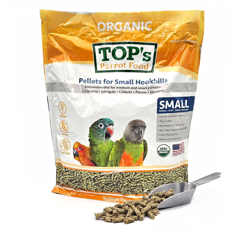 TOP's Parrot Food en bolsa de 4 libras para alimentar a tu loro.