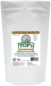 TOP's Napoleon's Seed Mix, bolsa de 5 lb, alimento natural para loros pequeños.
