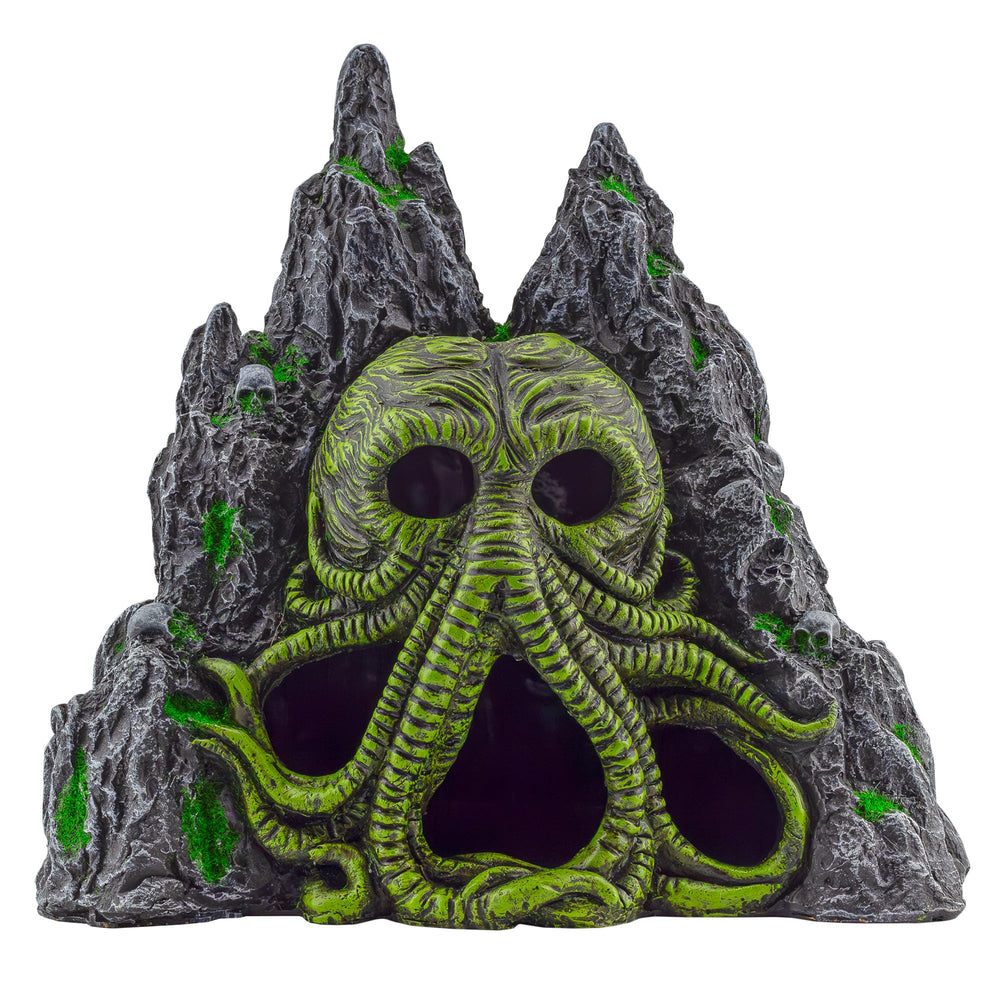 Toy Vault Cthulhu-monstruo para acuario, refugio decorativo Lovecraft para pecera.