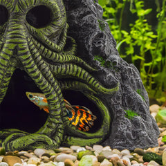 Toy Vault Refugio-maximo para pecera, diseño Lovecraft para ambiente oscuro.