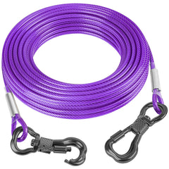 Tresbro cable tracción 80ft para perros grandes ofrece libertad controlada al aire libre.