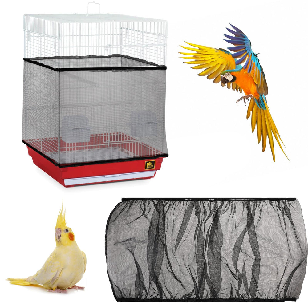 trinkrittey cobertor de semillas para jaula de pajaros, mantiene limpieza y reduce derrames
