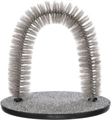 TRIXIE arco de masaje para gatos con cerdas suaves para cepillado cómodo.