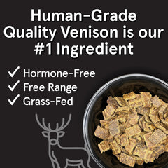 TRMC comida de venado sin granos, ideal para perros con sensibilidades.