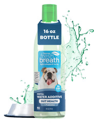 TropiClean aditivo de agua para perros con aliento fresco.