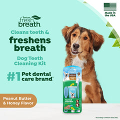 Kit de cuidado bucal TropiClean para perros, higiene dental eficiente