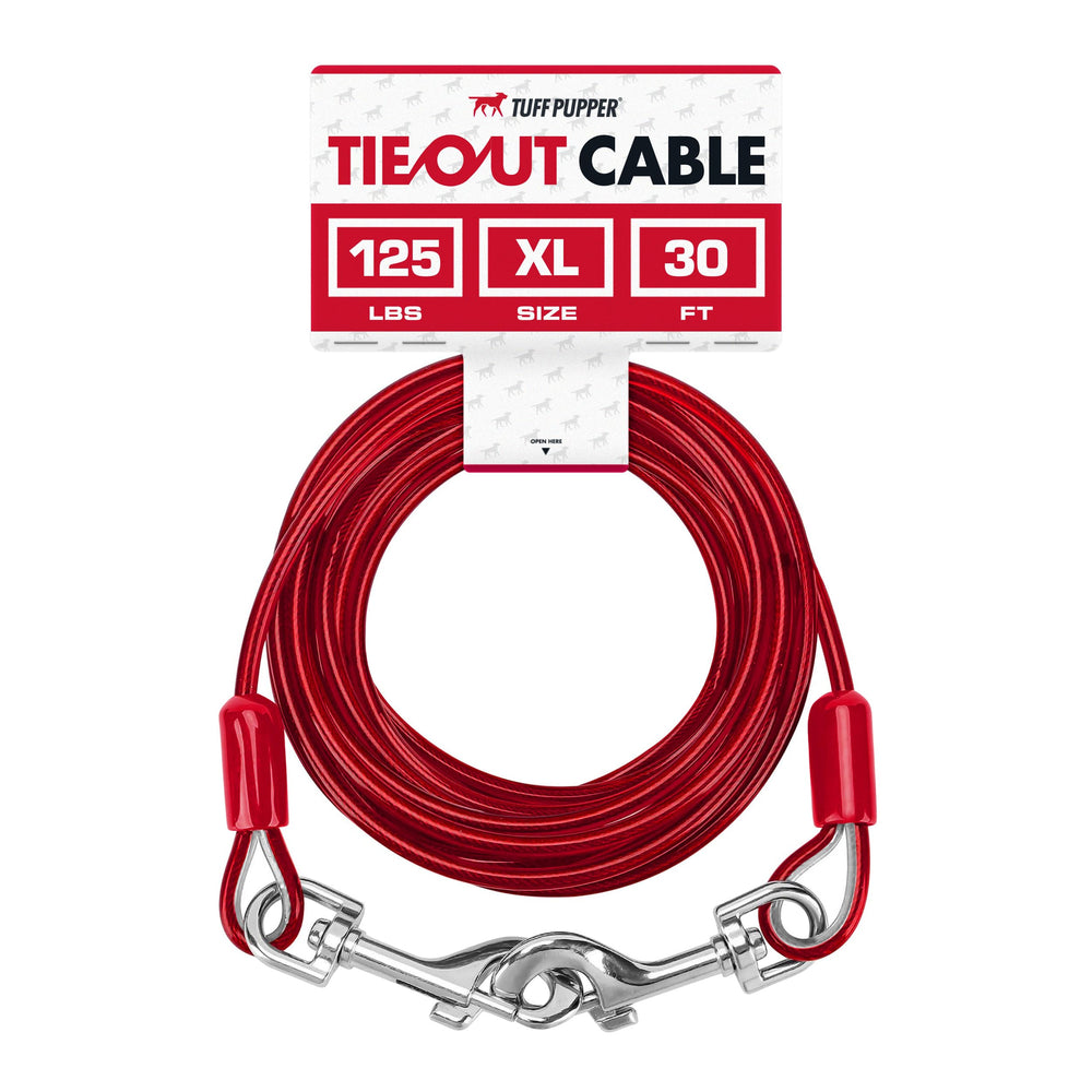 Tuff Pupper: cable de 30 pies para perro, libertad controlada.