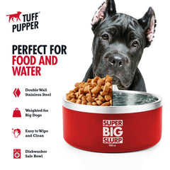 Tuff Pupper tazón con base antideslizante para evitar vuelcos