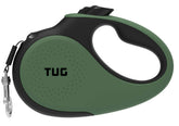 TUG 360° sin enredos: correa retráctil de nylon de 16 pies para paseos controlados.