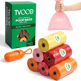 Bolsas para heces de perro TVOOD en rollos de 240, resistentes.
