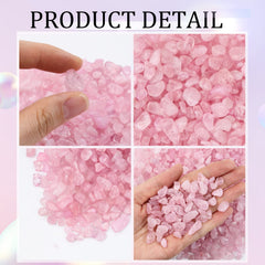 Twdrer piedras rosadas ornamentales para plantas, macetas y acuarios, decoración versátil.