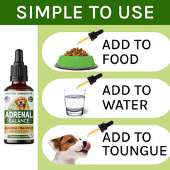 TwoFurFinds Adrenal Balance mezcla para comida húmeda, sabor agradable para mascotas selectivas.