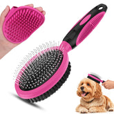 UGNEL cepillo doble cara para perros y gatos, deslanado suave y cómodo.