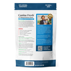 Textura masticable de Canine Fresh para limpieza dental prolongada.