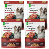 Nutra Complete conjunto de 4 bolsas de ULTIMATE PET NUTRITION, ahorro y nutrición premium.