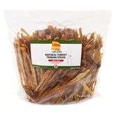 Ultra Chewy: tendones de pavo en bolsa de 2 libras, masticación duradera para perros.
