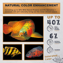 Ultra Fresh: realce de coloracion natural en peces grandes.