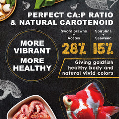 Ultra Fresh Ingredientes naturales de alta calidad para una dieta balanceada de dorados.