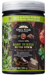 Ultra Fresh Nutri Stick tortuga bebé flotante, alimento práctico para crecimiento