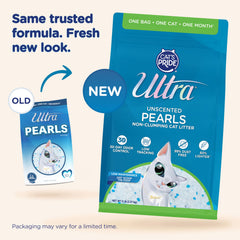 Ultra Pearls cristales de sílice ofrecen absorción eficaz para mantener la caja limpia.