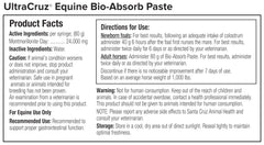 UltraCruz Equine Bio-Absorb pasta tiene textura suave y es fácil de administrar.
