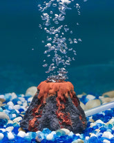 Uniclife volcán acuario mini-ornamento añade color y atractivo al tanque