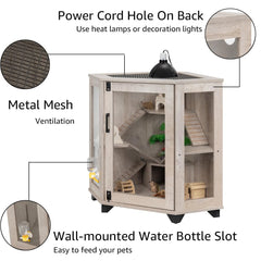 Ventilacion en el techo de la jaula Unipaws mantiene aire fresco.