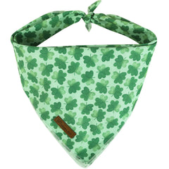 UP URARA PUP Bandana Dia de San Patricio, triángulo verde para paseos festivos