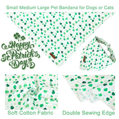 UP URARA PUP bandana trebol dia san patricio; ideal para paseos diarios