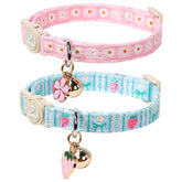UP URARA PUP collar verano lima, cómodo para gatos activos.