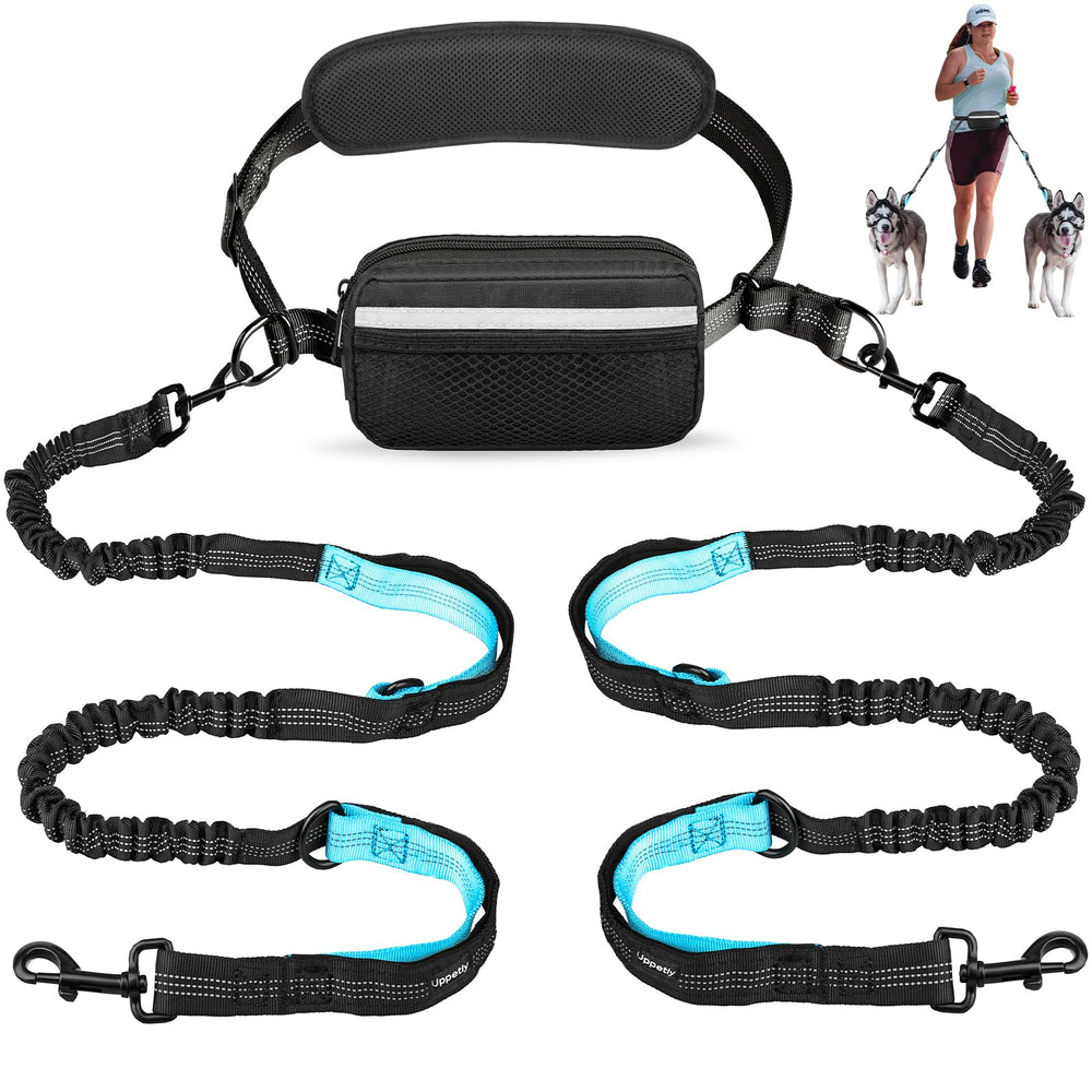 Uppetly correa de perro manos libres con cinturón ajustable para paseos cómodos.