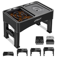 UPSKY 2en1 cuencos elevados para perros con altura ajustable.
