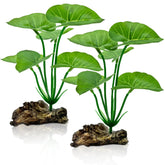 Decoración de plantas UreverFins realistas para acuario de 6 pulgadas