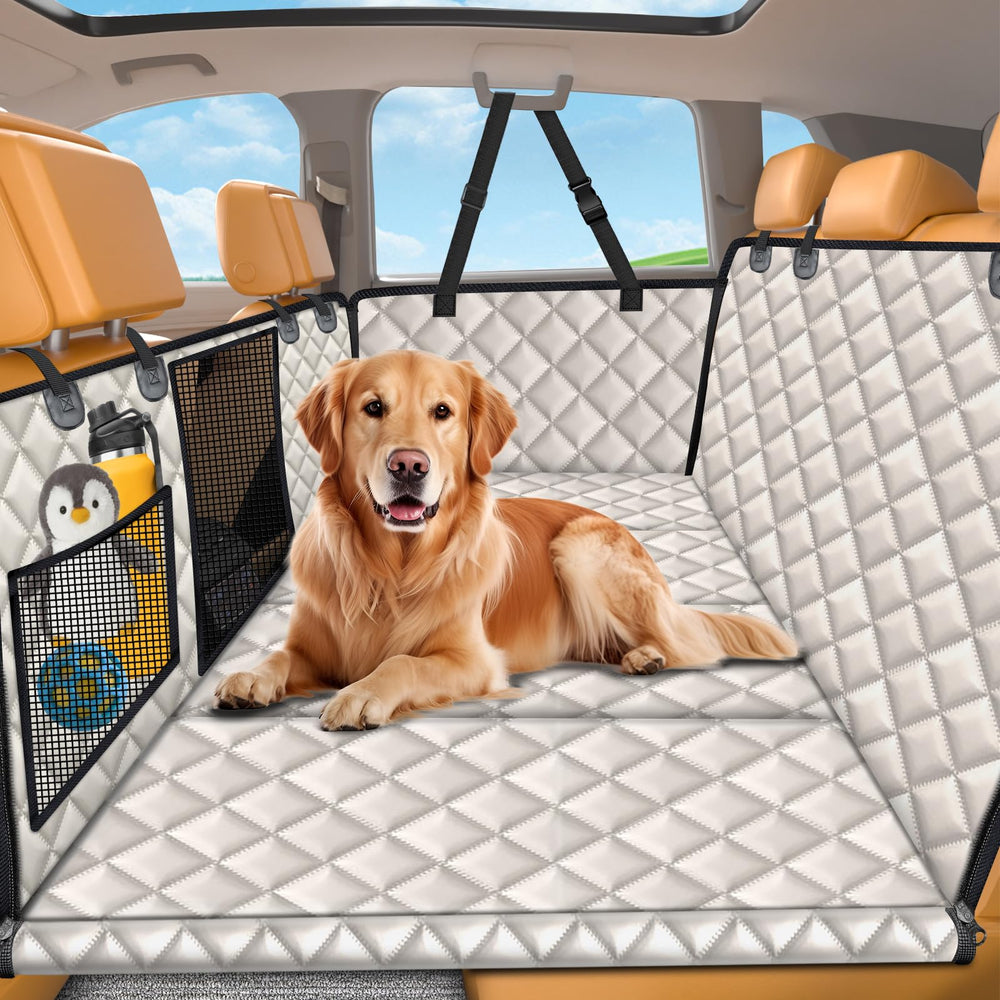 URPOWER extensor de asiento trasero para perros con cama, mayor comodidad durante el viaje.