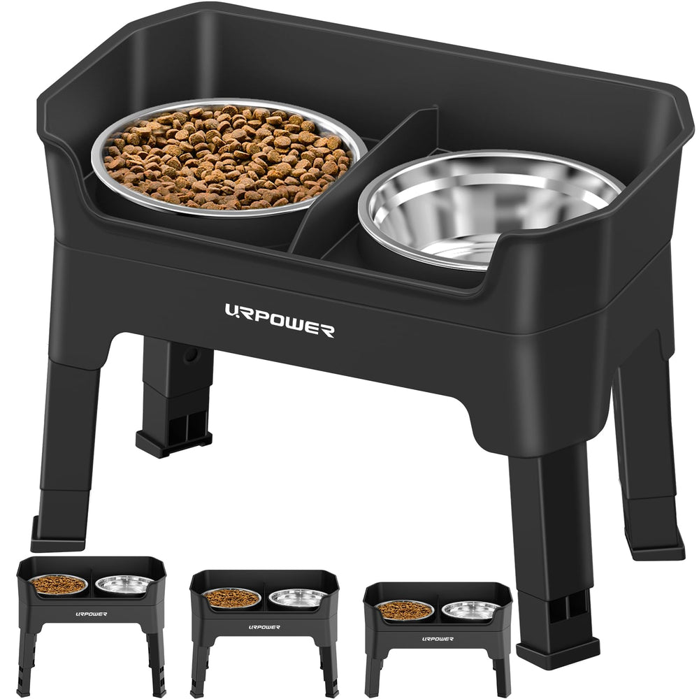 URPOWER platos elevados para perros 3 en 1, elevación cómoda para comer.