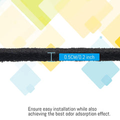Capa de fibra de alta densidad con carbón activado para filtración estable
