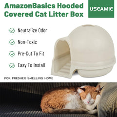 USEAMIE filtro pre-cortado para caja de arena: instalación rápida.