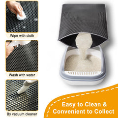 Tapete USHARP arenero XL con base impermeable protege el suelo