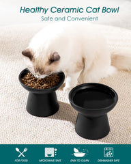 Vancasso plato agua gato cerámica facilita beber y mantiene limpieza.