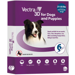 Vectra 3D para perro mediano protege contra pulgas y garrapatas desde la primera aplicación