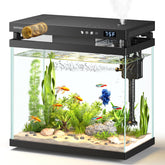 Vehipa acuario inteligente: vista frontal para escritorio y decoración.
