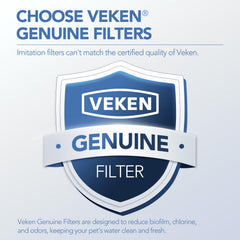 Filtros Veken para fuente de gatos 84oz, sabor y frescura mejorados